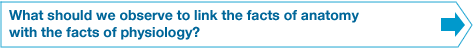 What should we observe to link the facts of anatomy with the facts of physiology?