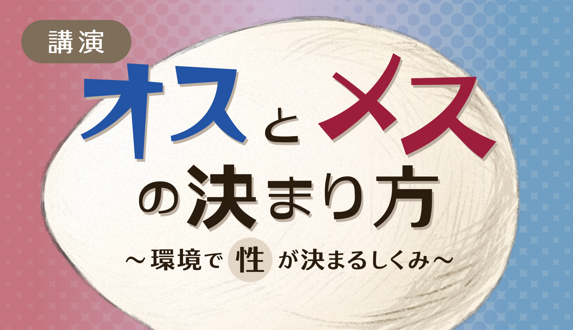 オスとメスの決まり方～環境で性が決まるしくみ～