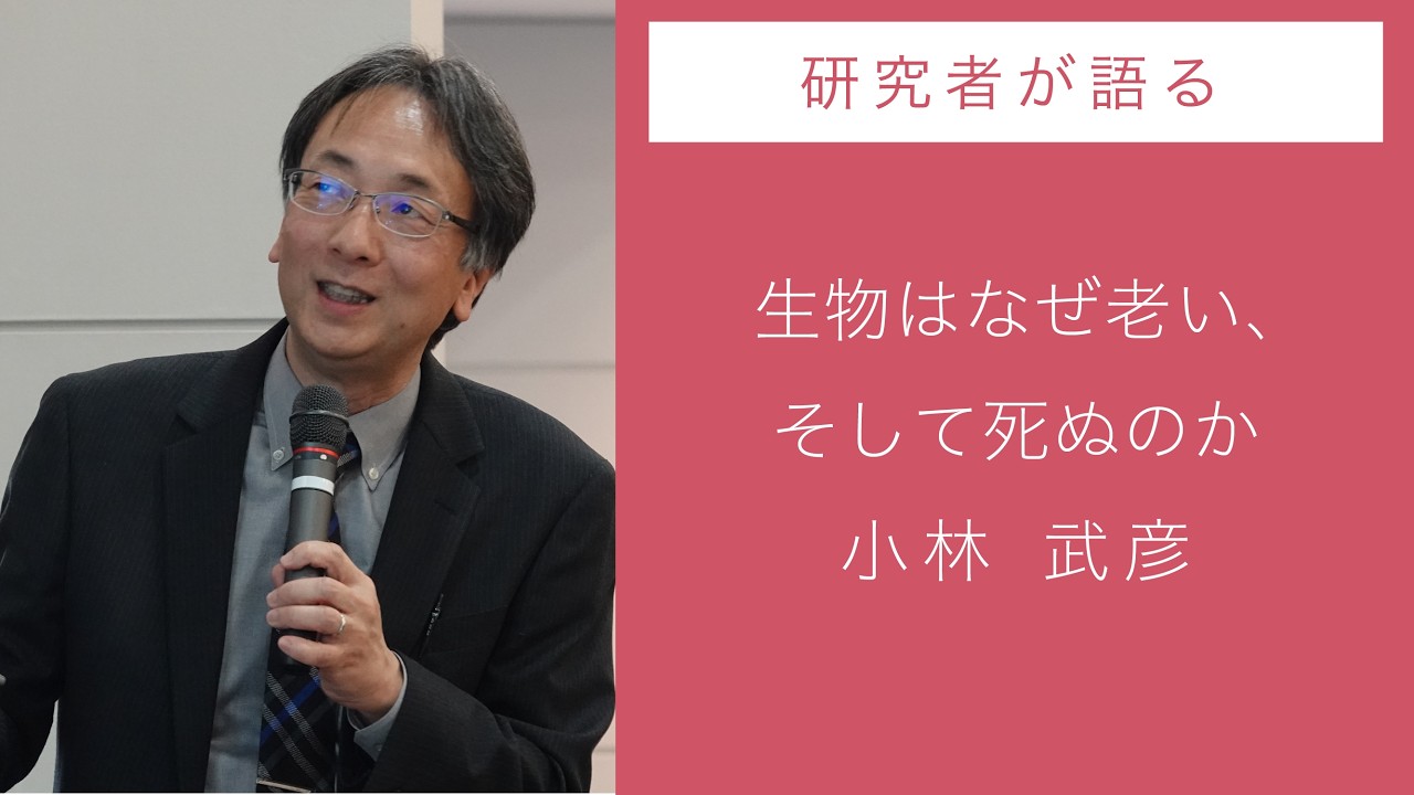 生物はなぜ老い、そして死ぬのか　-講演者：小林武彦（東京大学定量生命科学研究所 教授）記録映像公開中！
